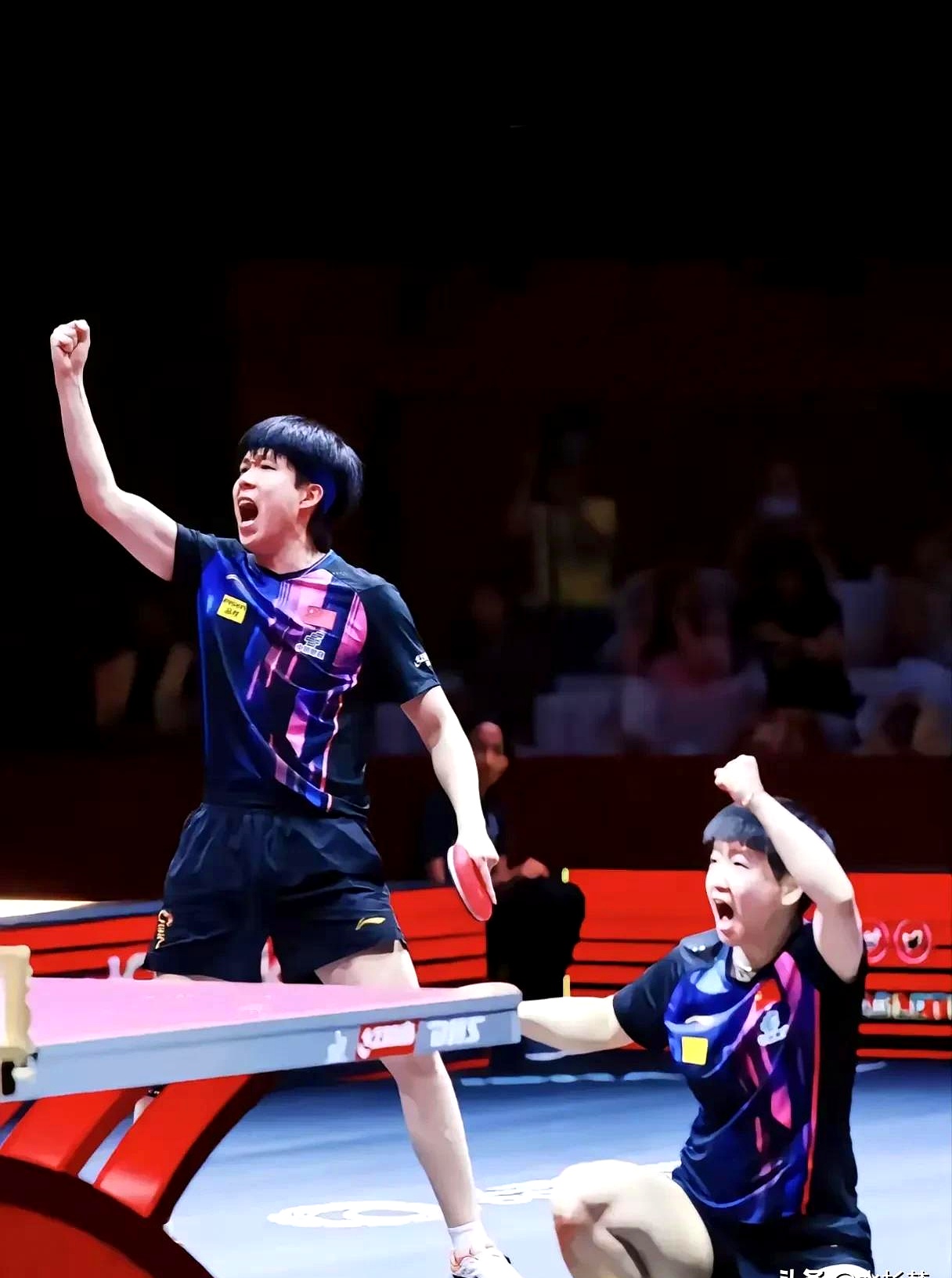 乒乓球选手实力无敌，团体赛上演绝杀